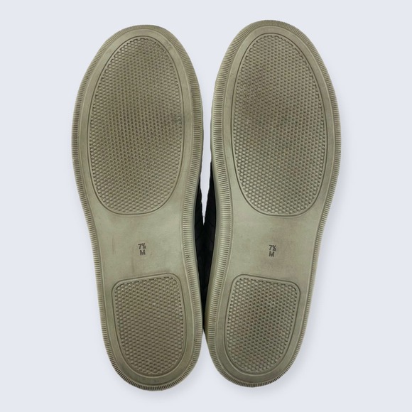 Aetrex Gray Quilted Suede Lace Up White Sole Arch Support Orthopedic Sneaker 7.5 - Picture 7 of 8